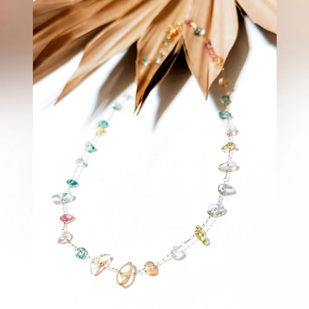 Crystal decor necklace #1152